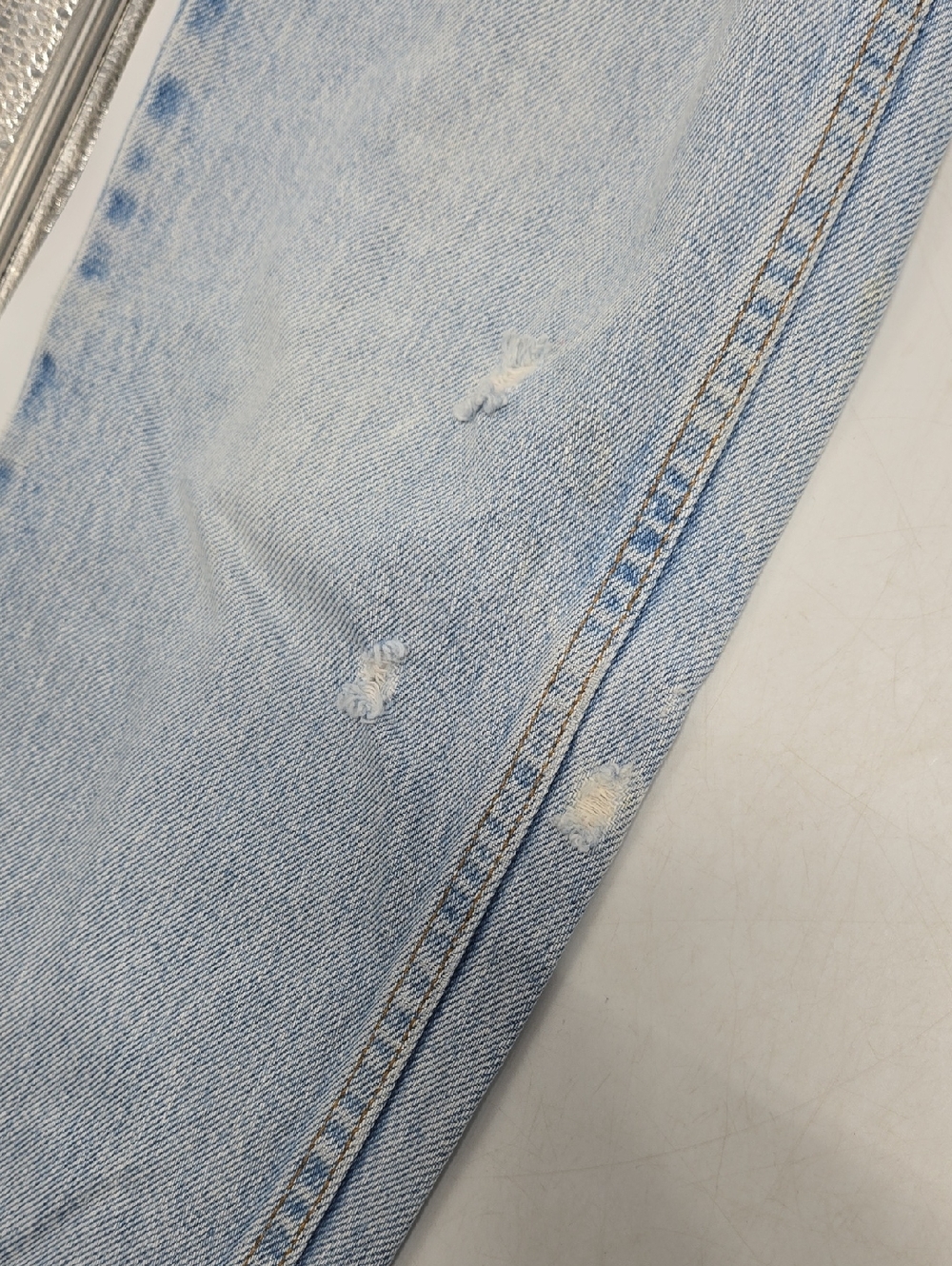 Levi's Light Blue 512 Slim Fit Tapered Vintage 90s Jeans - Picture 8 of 11